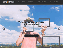 Tablet Screenshot of alexbydesigns.com